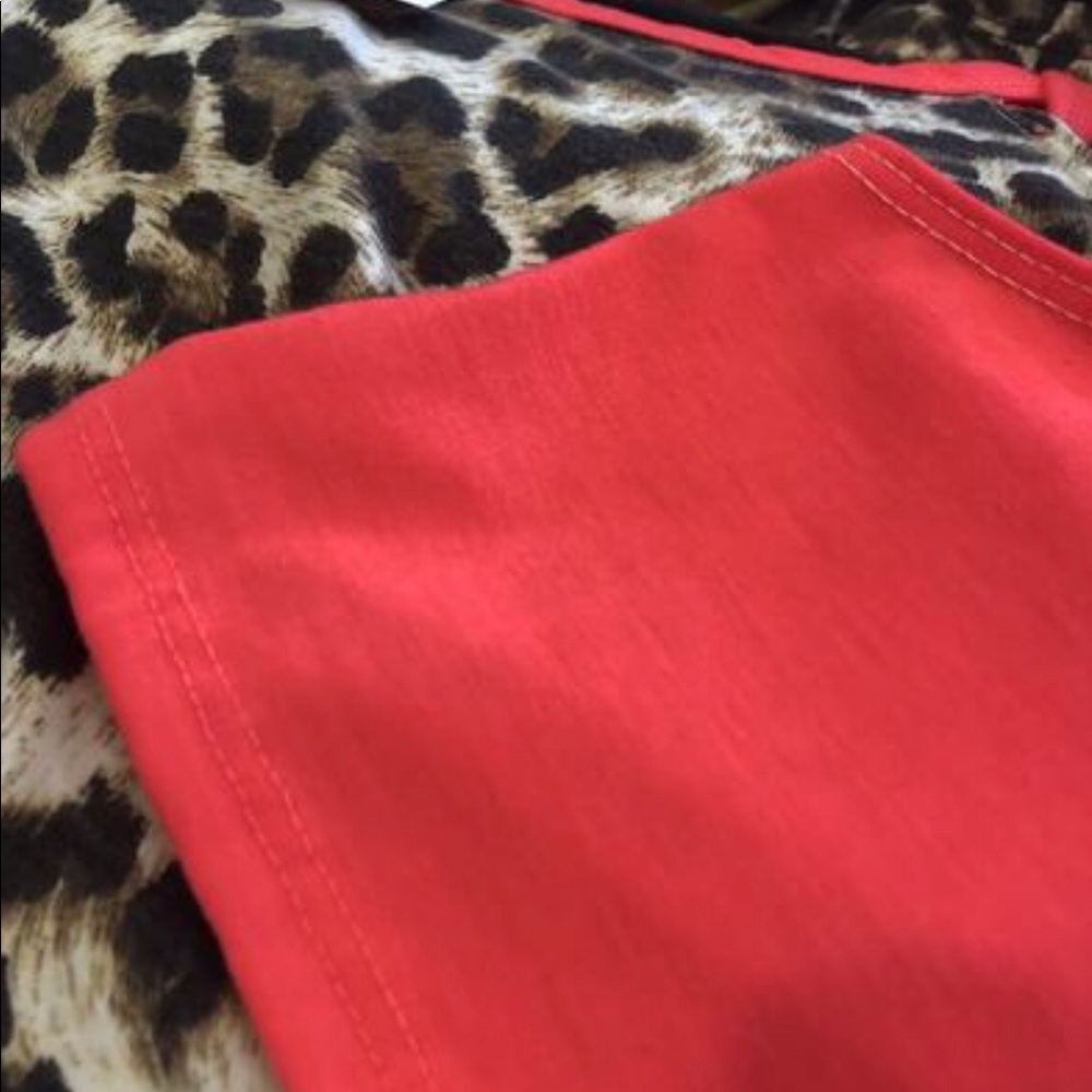 Hot pink Leopard Top